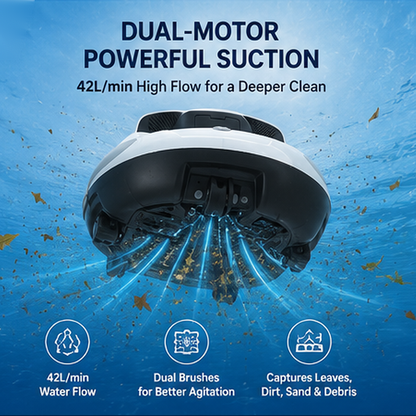 POOL BOT S1 Cordless Robotic Pool Cleaner for Above-Ground & In-Ground Pools