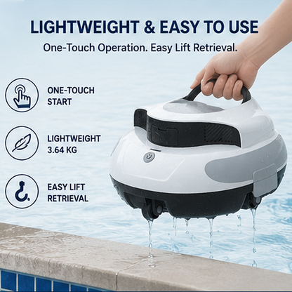 POOL BOT S1 Cordless Robotic Pool Cleaner for Above-Ground & In-Ground Pools