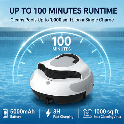 POOL BOT S1 Cordless Robotic Pool Cleaner for Above-Ground & In-Ground Pools